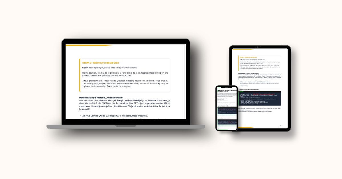 Ukážka 4-krokového systému vnútri